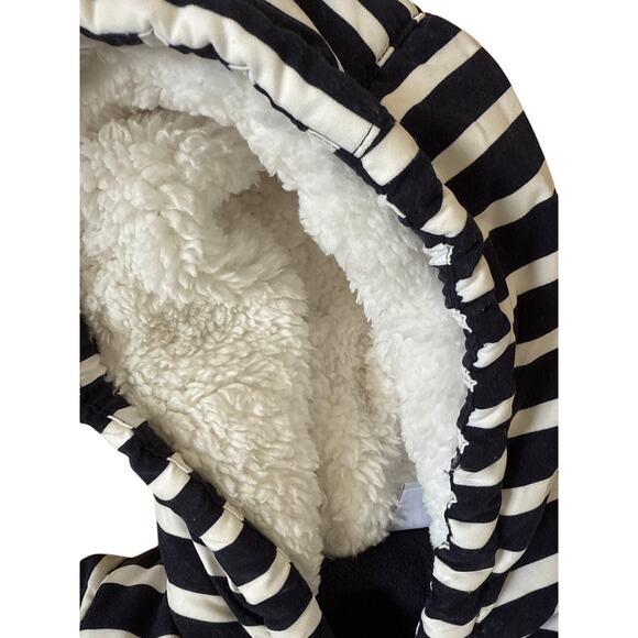 Petit Bateau Microfibre Snowsuit with Sailor Stripes Size 6 months - Picture 5 of 6